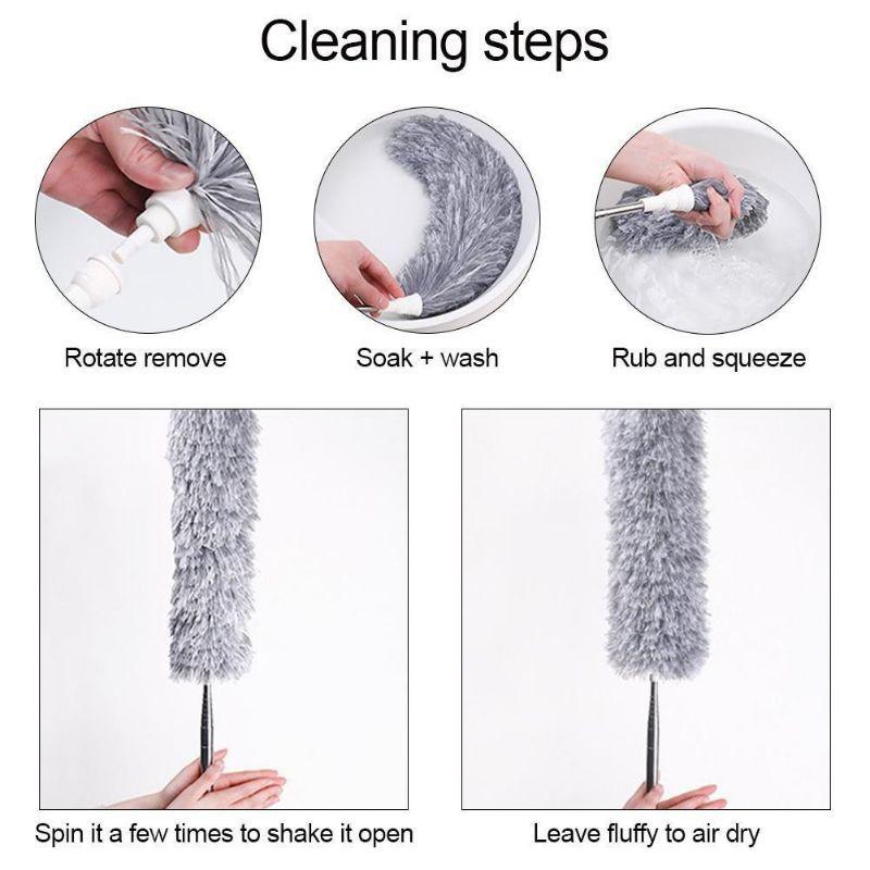 Chổi Quét Trần Gấp Gọn, Quét Trần Nhà Thông Minh