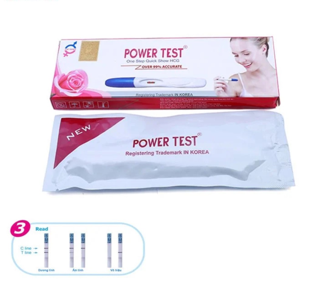 Bộ 3 Bút Thử Thai Nhanh Powertest - 100% Hàng Chính Hãng - Che Tên Sản Phẩm