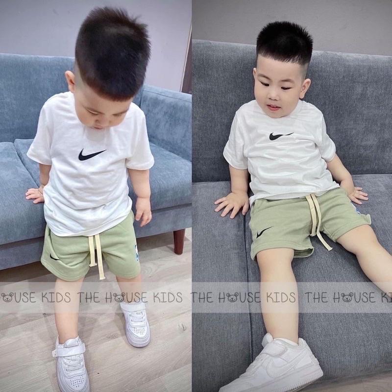 Quần Short Bé Trai Quần Thun Trẻ Em Cao Cấp THE HOUSE KIDS Tag Hình Màu