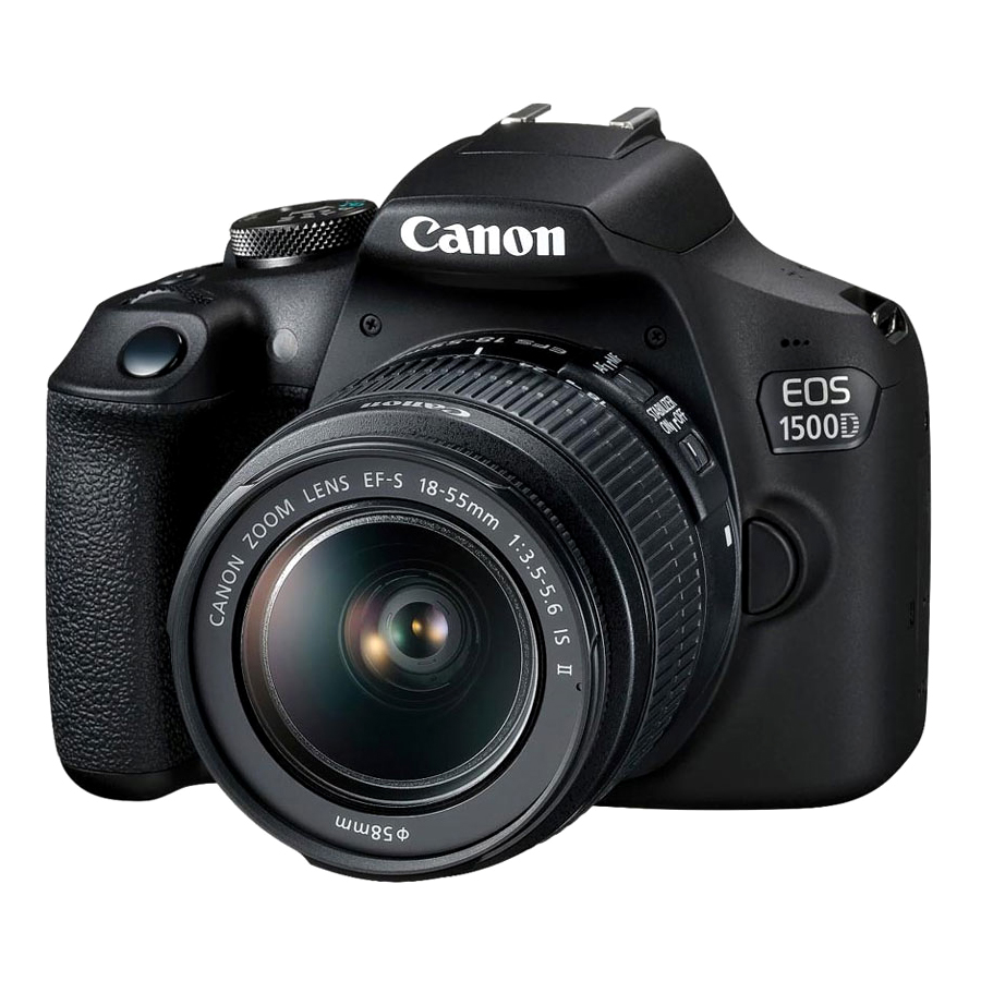 Máy Ảnh Canon EOS 1500D + Lens EF-S 18 - 55mm II - Hàng Chính Hãng (Tặng Kèm Thẻ Nhờ Và Túi Đựng Máy Ảnh)