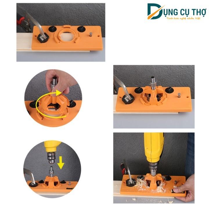 Cữ khoan bản lề bật