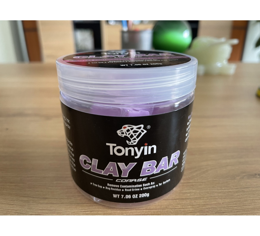 Đất sét tẩy bụi HIGH QUALITY (COARSE) Tonyin TB01, màu tím, phá mạnh, hộp 2 cục x 100g Loại bỏ vết bẩn, vết sơn lan