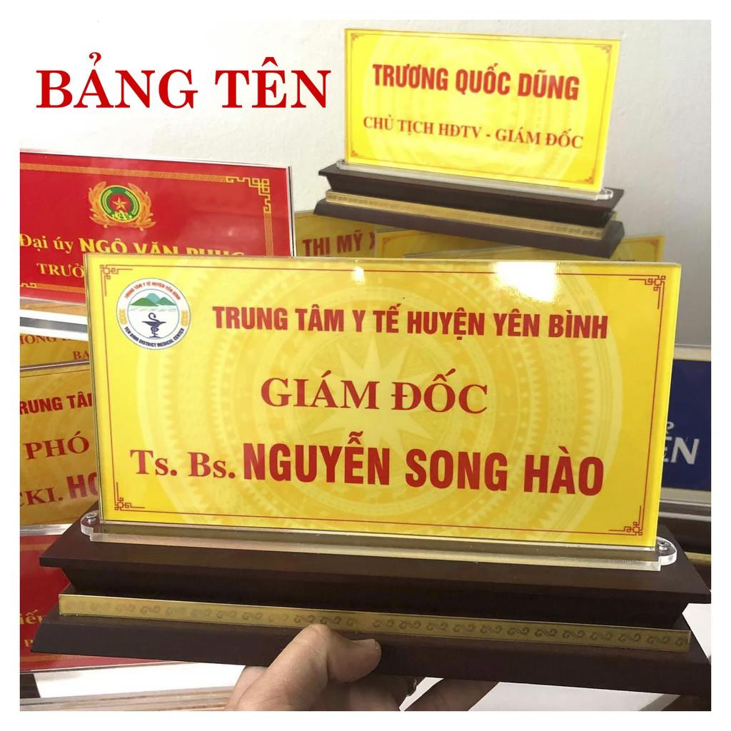 Bảng Tên Chức Danh Gỗ