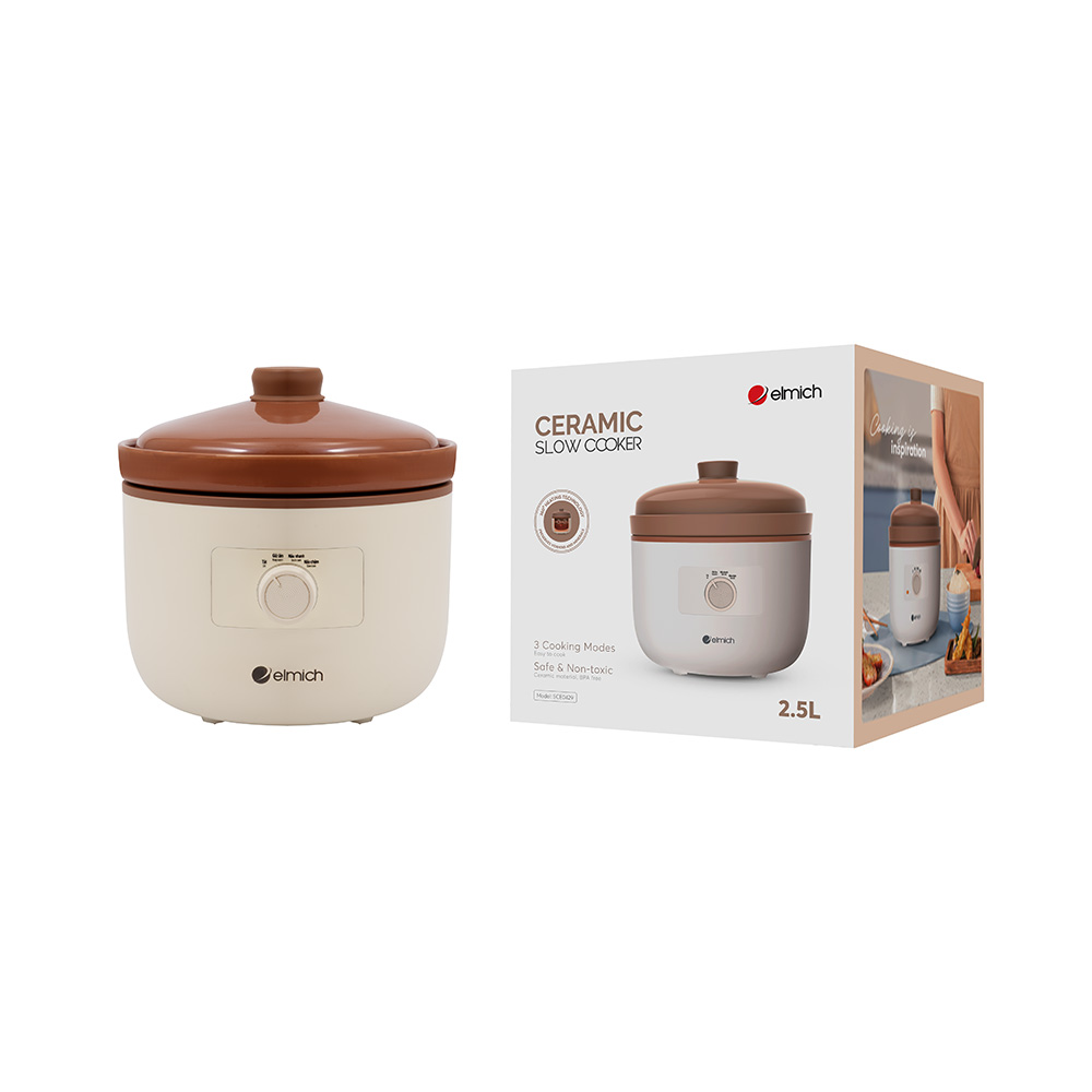 Nồi nấu chậm 2.5L Elmich SCE0429 - Hàng chính hãng
