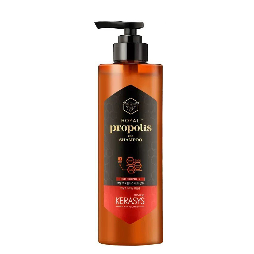 Dầu gội xả Kerasys Royal Propolis dành cho tóc mỏng yếu, tóc không vào nếp Hàn Quốc 500ml