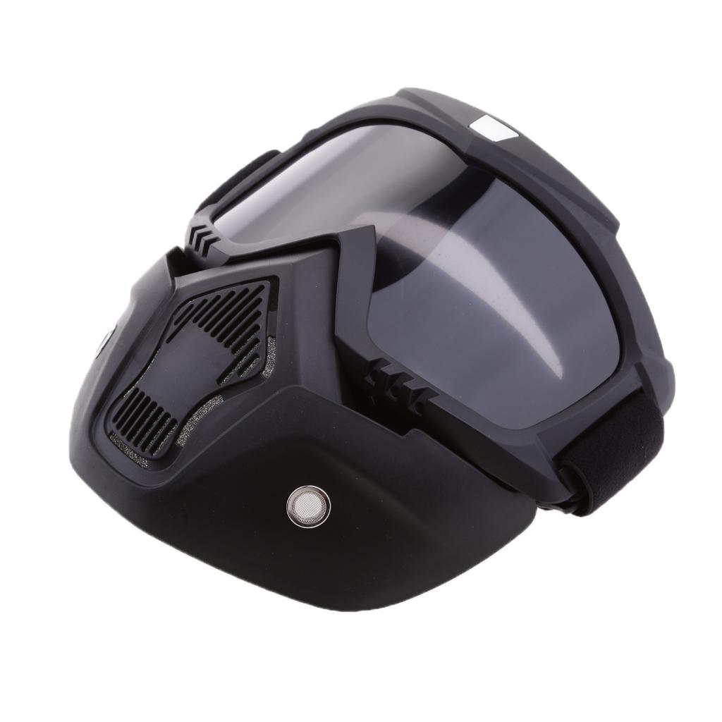 2Pcs Face Nose Mask Anti-Fog Windproof Helmet Goggles for Motorbike Smoke