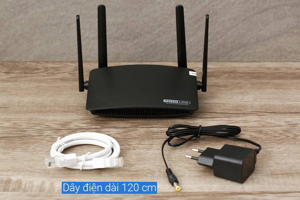 Bộ Phát Sóng Wifi Router Chuẩn AC1200 Totolink A720R Đen - Hàng chính hãng