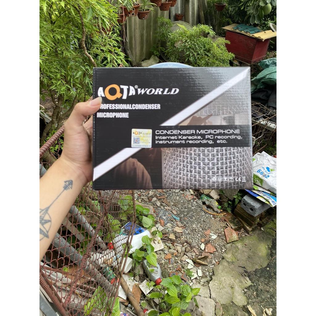 Mic Thu Âm AQTA AQ220 FREE SHIP Hàng Loại 1 , Chât Âm Cực Hay , Thiết Kế Bo Tròn , Cầm Đầm Tay . Bảo Hành 12 Tháng