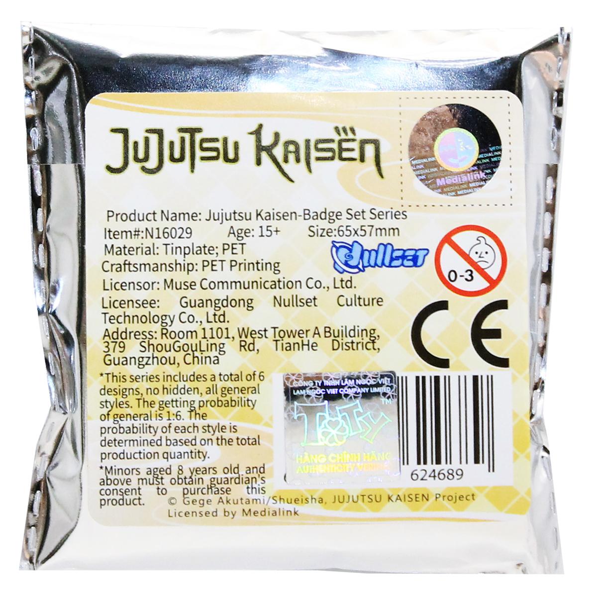 Huy Hiệu Trang Trí Jujutsu Kaisen - Personal - Nullset - ToTy NJ03 (Mẫu Sản Phẩm Bên Trong Là Ngẫu Nhiên)