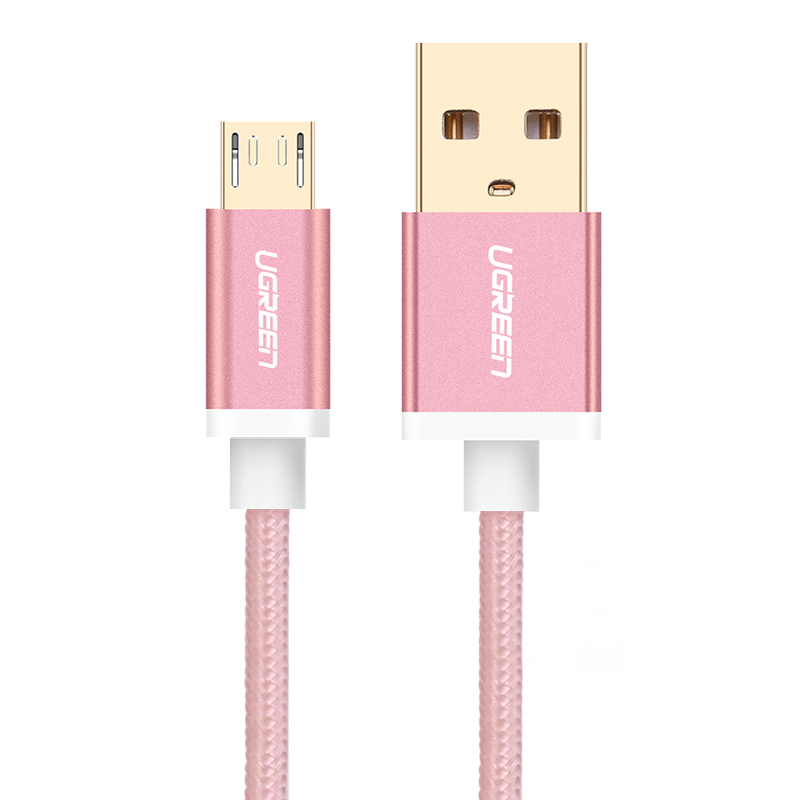 Dây Micro USB sang USB 2.0 cao cấp dài 1M UGREEN US134 10824 (Đen) - Hàng chính hãng