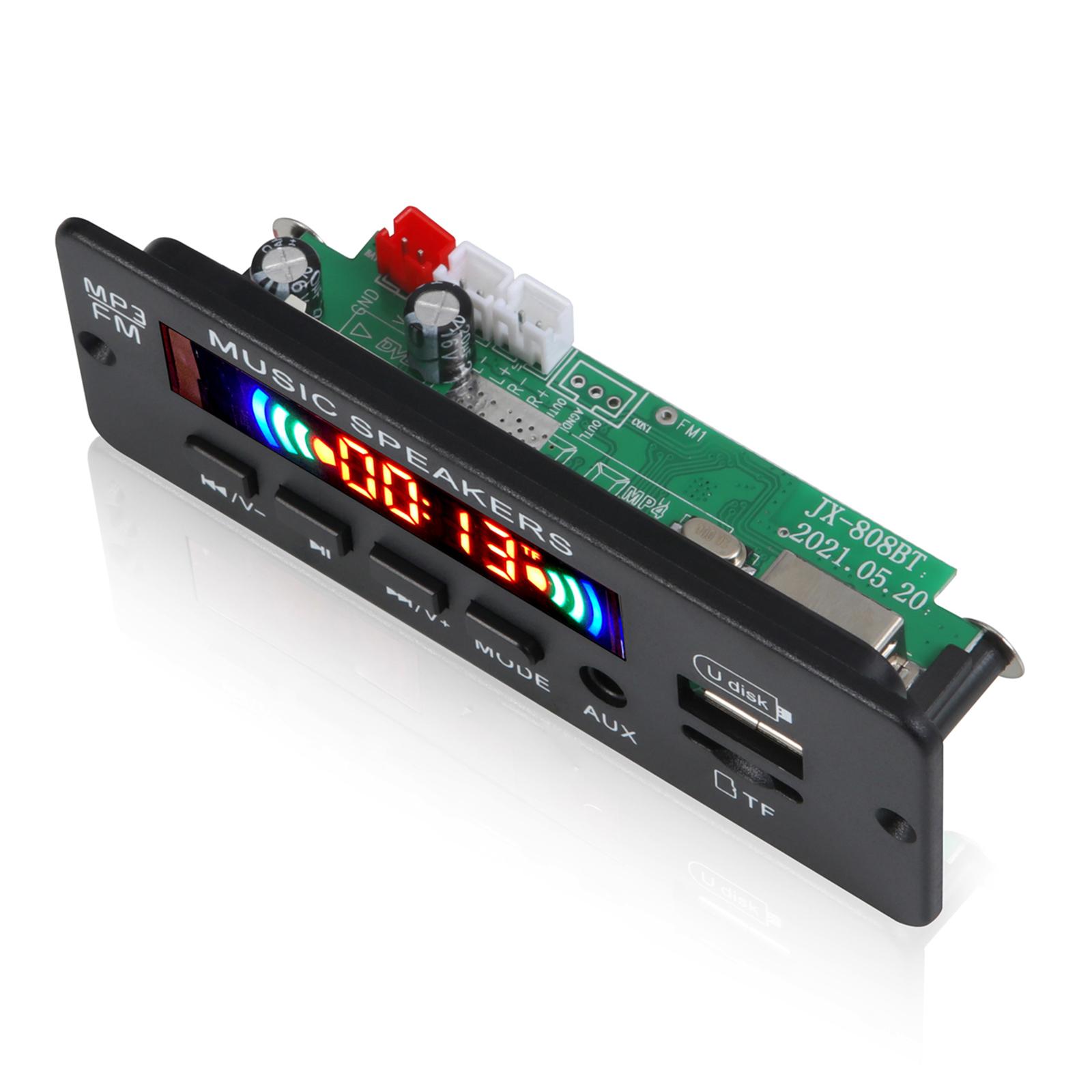 Car MP3 Decoder Board FM Radio Bluetooth Speaker Module Support USB TF AUX