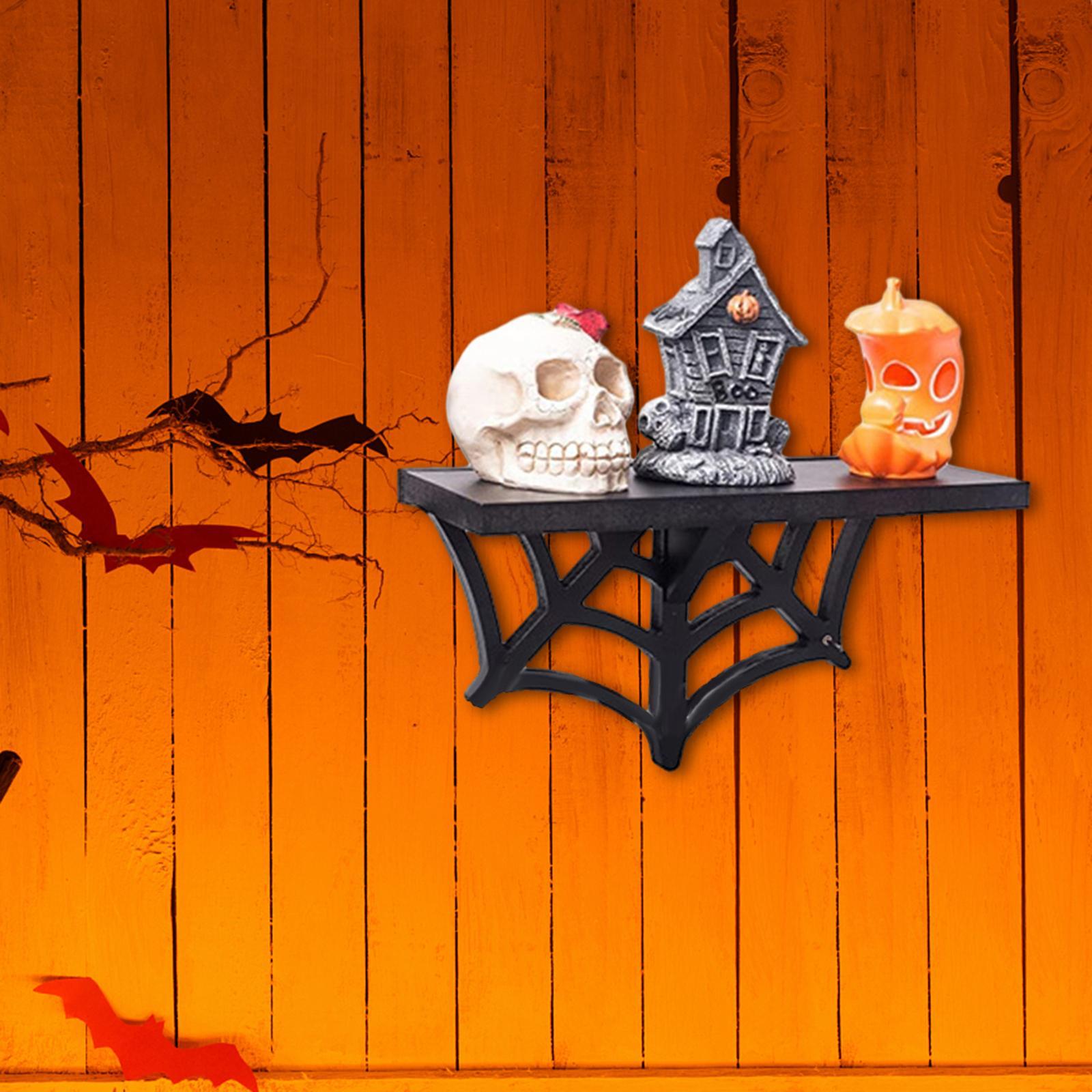 Halloween Wall Mounted Shelf Display Shelf ,Halloween Decorations Black Room Decor ,Storage Rack Holder Floating Storage Rack for Home, Bedroom