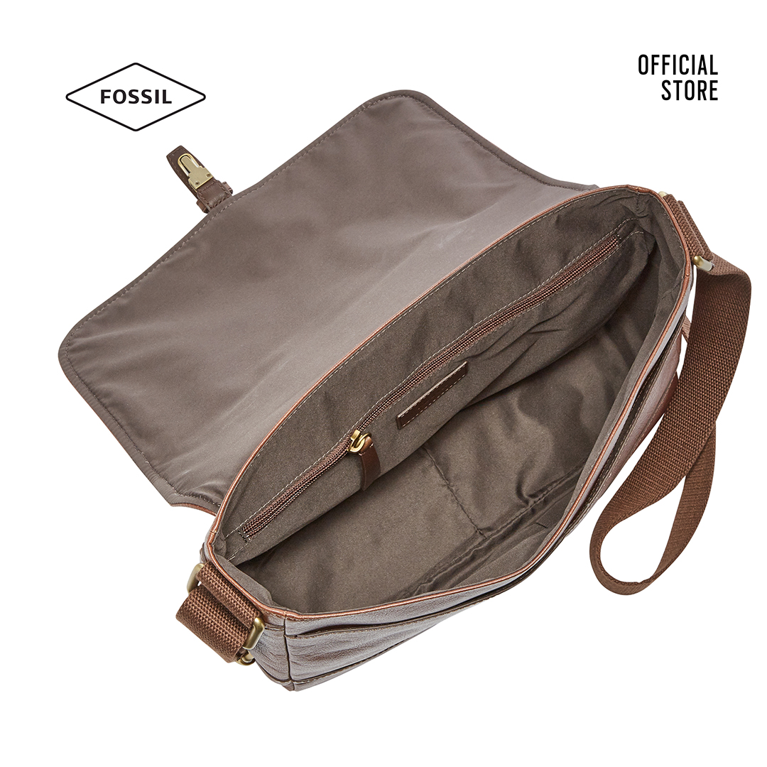 Túi đeo chéo nam Fossil Evan Commuter Bag SBG1212200 - nâu