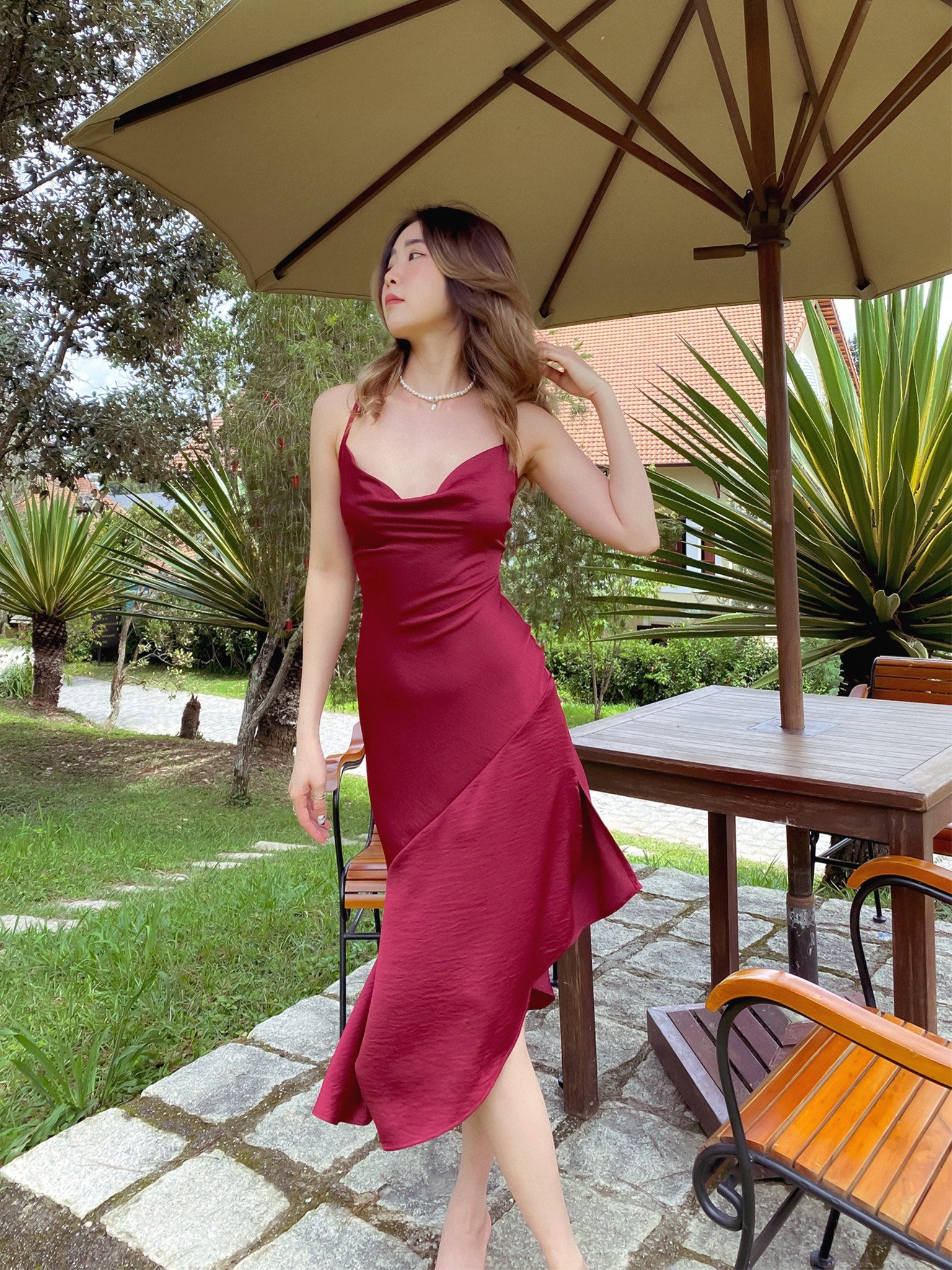 Đầm lụa hai dây Poppy dress Gem Clothing SP060715