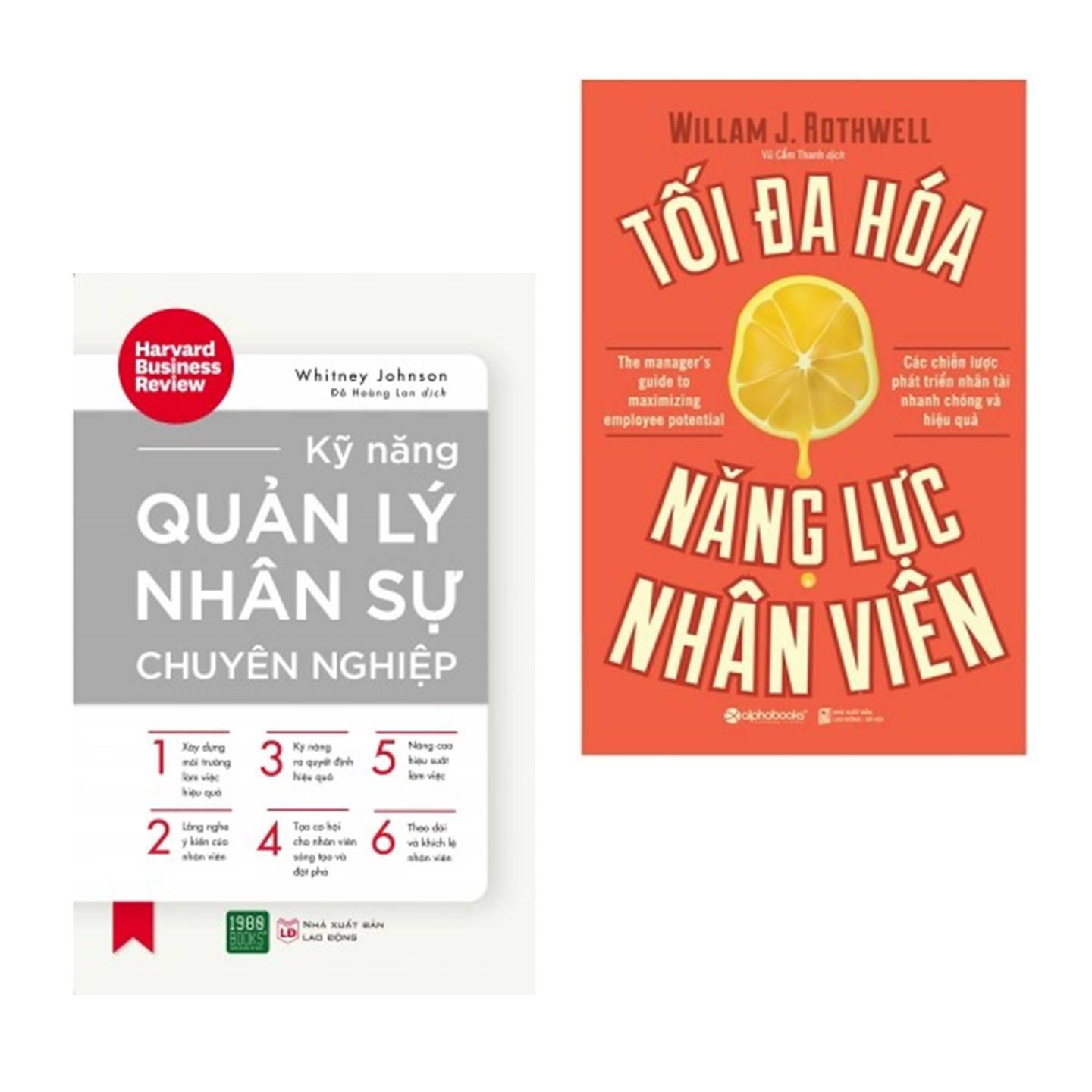 Combo Quản Lý Nhân Nhân Sự Chuyên Nghiệp + Tối Đa Hoá Năng Lực Nhân Viên