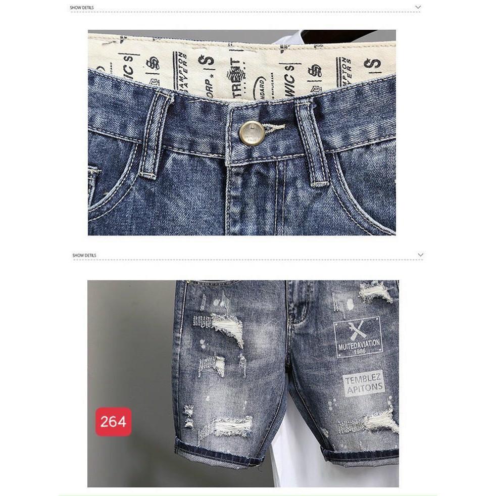 Quần Sọt Nam chất jean King168 , Quần Short Jean Nam cao cấp NT508