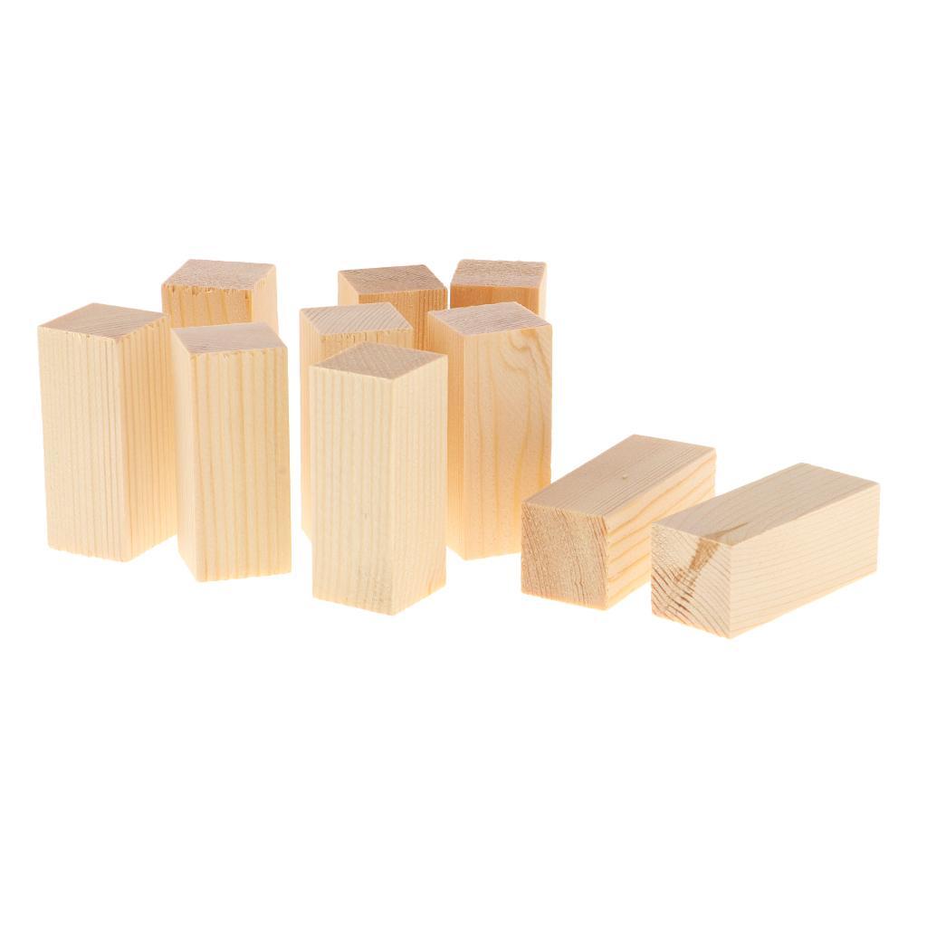 20Pcs Balsa Wood Blocks DIY Modelling Craft Pine Wood Woodworking Crafts