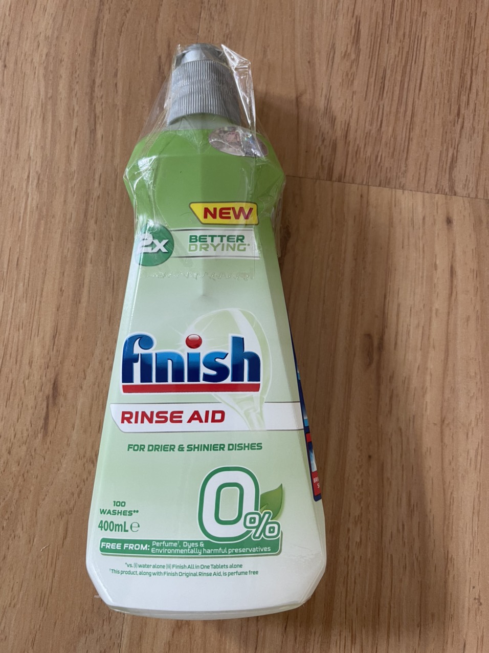 Nước làm bóng Finish Eco 0% 400ml - Dành cho máy rửa chén, bát - Nhập khẩu Đức