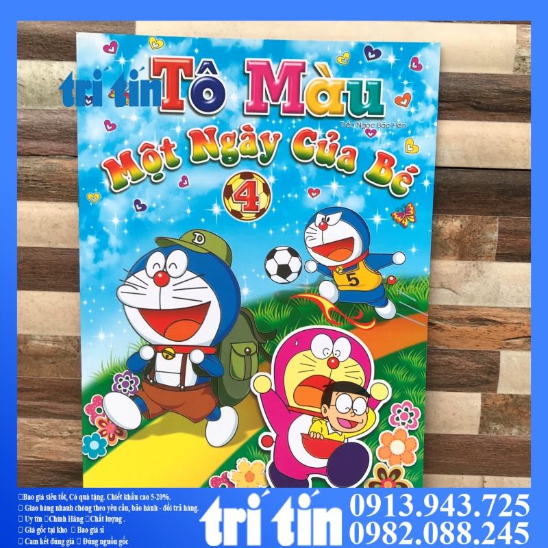 TẬP TÔ MÀU DORAEMON:Một ngày của bé{vpp TRÍ TÍN