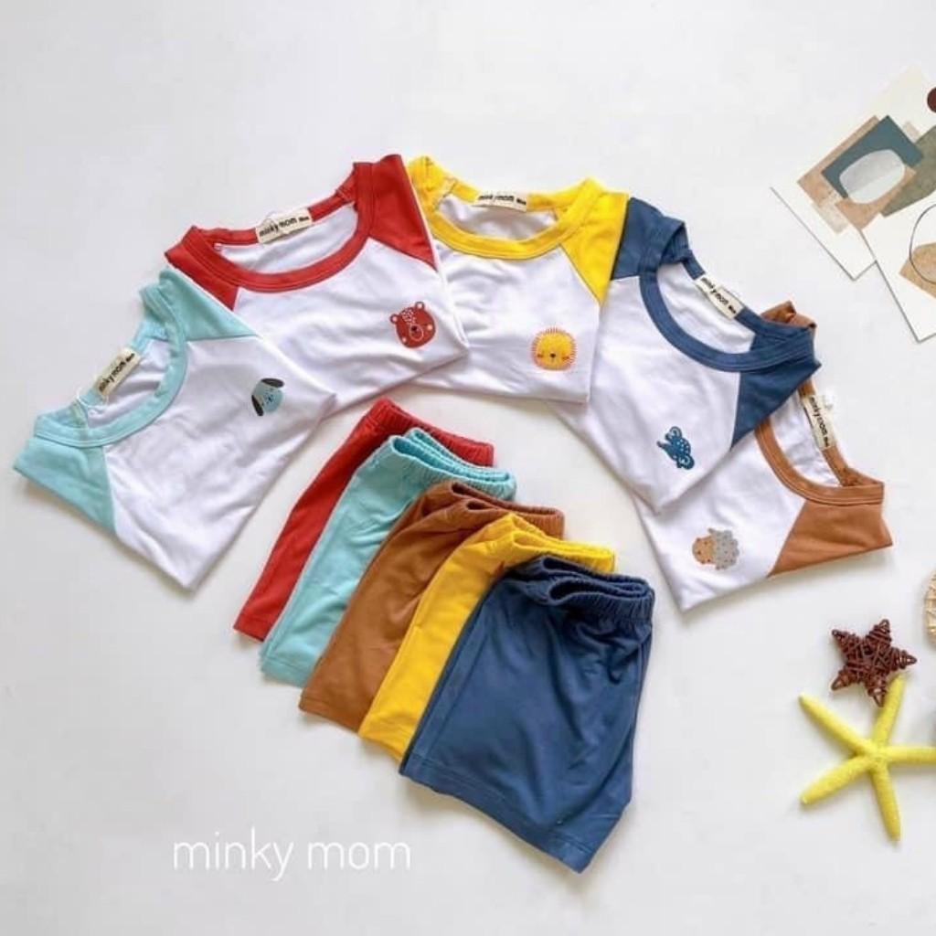 Bộ Minky Mom NgắnTay Cho Bé - Bộ Minky Mom Cộc Tay Cừu DOLY Chất Thun Lạnh Cao Cấp Siêu Mềm Mịn Mát