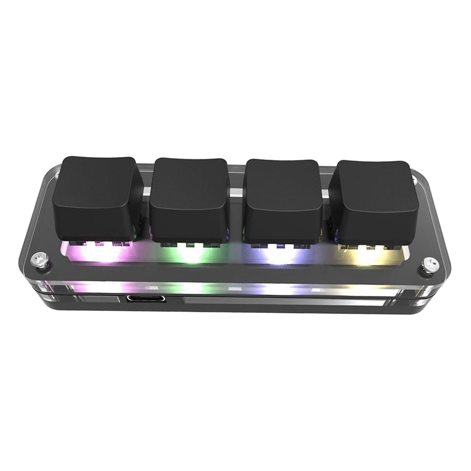4 Keys Keyboard Replacement Copy Paste Keypad for Gaming Programming