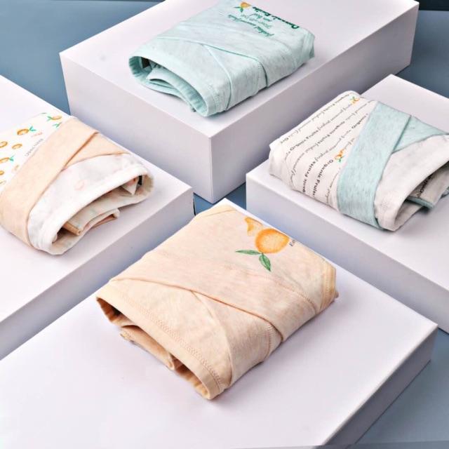 Combo 4 Quần Lót cho Bà Bầu Và Sau Sinh Cạp Chéo Chất Cotton Mềm Mịn