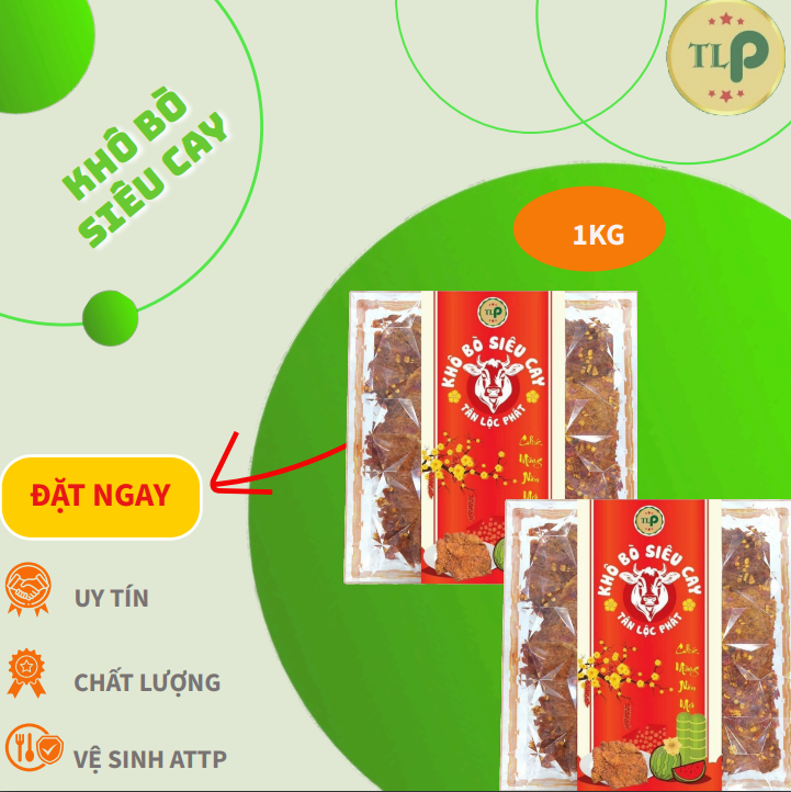 1KG KHÔ BÒ CAO CẤP TÂN LỘC PHÁT