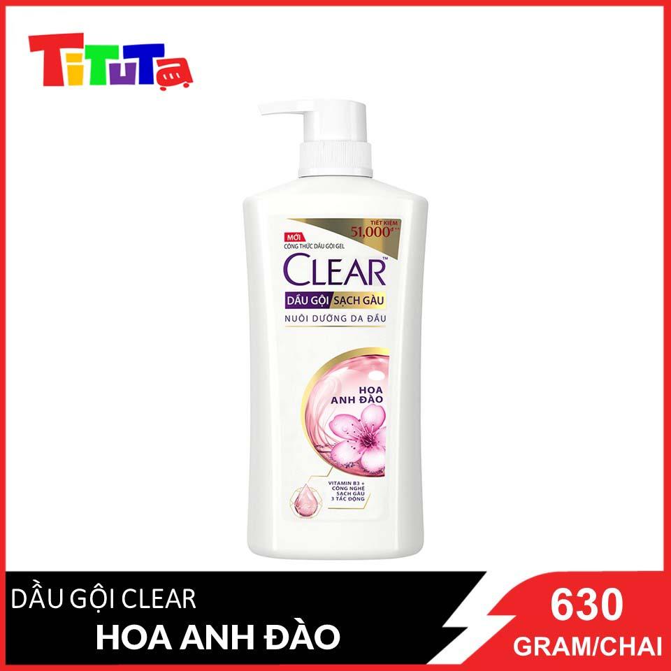 Dầu gội sạch gầu Clear Hoa Anh Đào 630g