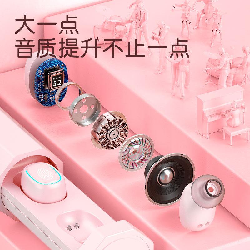 Phong cách mới nhất macaron năm mới tai nghe bluetooth không dây mẫu nữ dễ thương chất lượng âm thanh hỗ trợ tốt mẫu riêng tiêu chuẩn chính thức