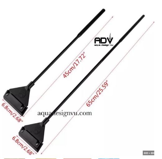 Cây cạo rêu MUFAN 45cm và 65cm + 10 Lưỡi dao - cạo rêu bể cá cảnh bằng hợp kim siêu sạch