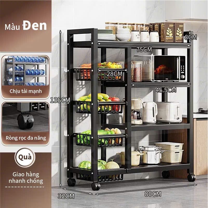 Kệ Lò Vi Sóng Mẫu Mới Nhất, Giá Bếp Đa Năng, Kệ Đựng Rau Củ Tiện Lợi - HÀNG CHÍNH HÃNG MINIIN