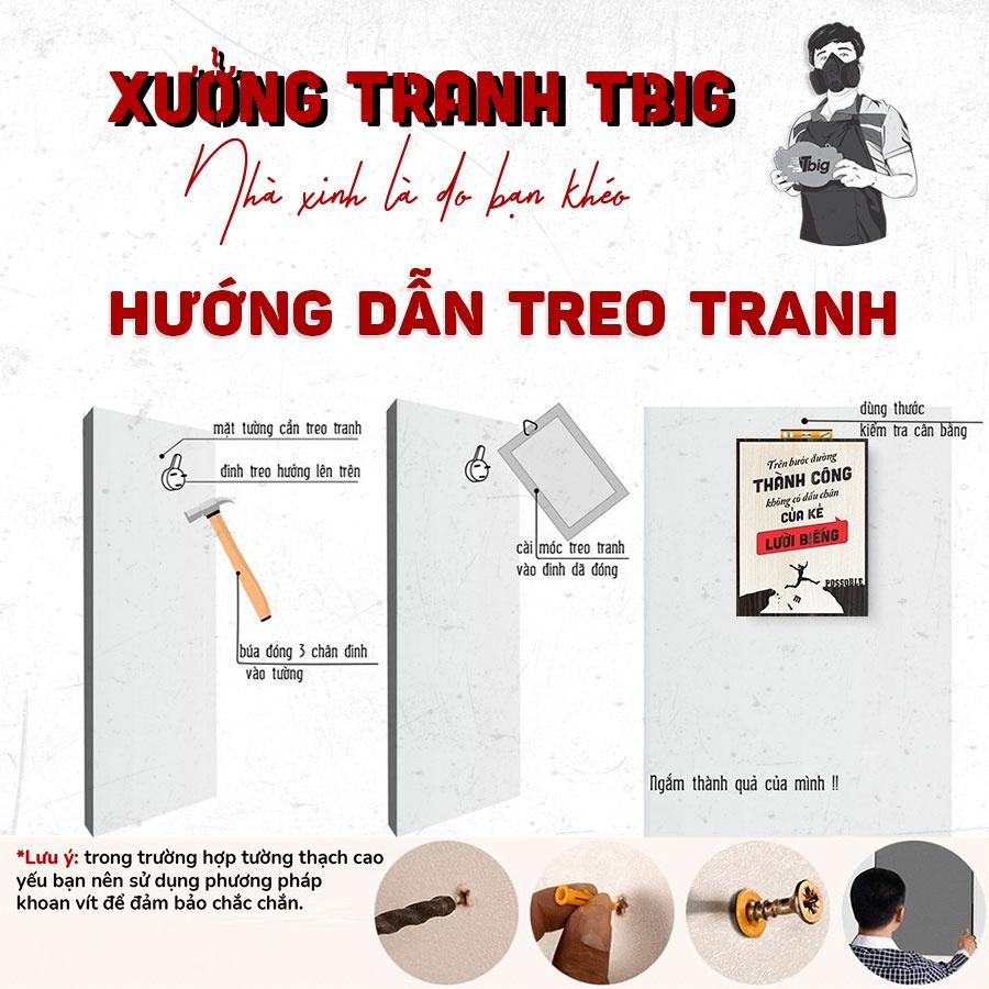 Tranh slogan tạo động lực TBIG129,tranh trang trí văn phòng truyền cảm hứng tích cực