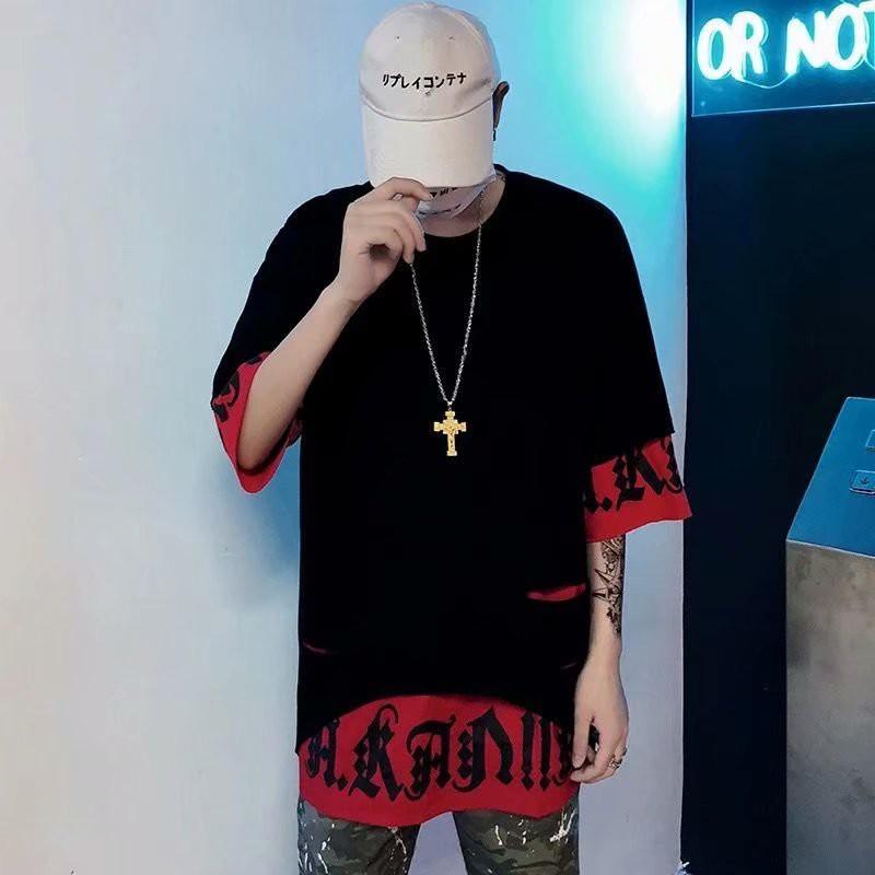 Áo Thun Nam Tay Ngắn Dáng Rộng