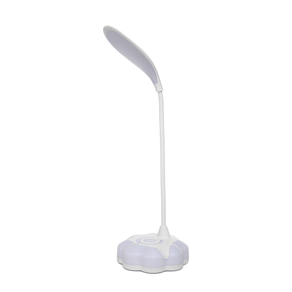 Đèn bàn LED cổ ngỗng linh hoạt với 3 mức độ sáng sạc USB