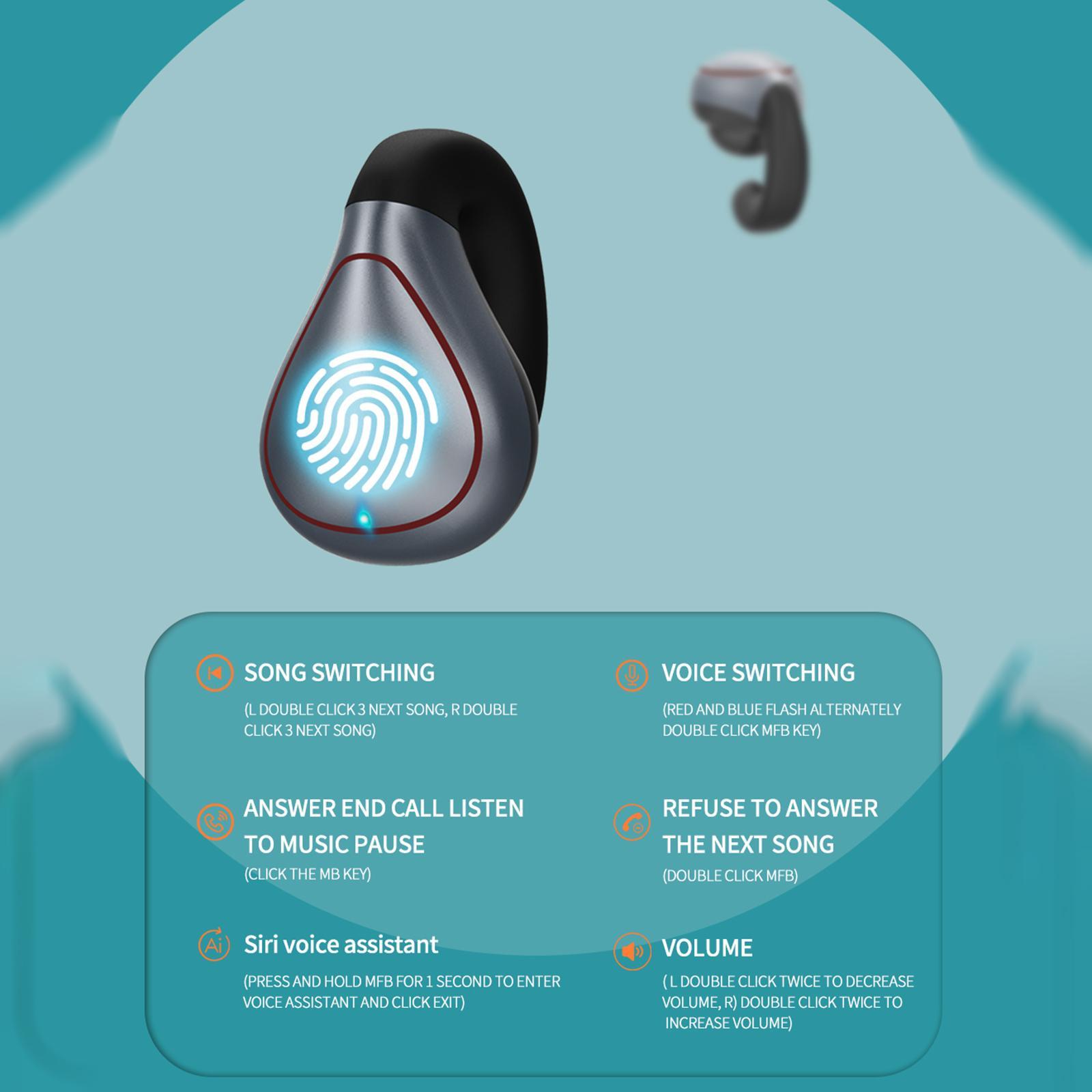 Bluetooth Headset True Wireless Lightweight for All Smart Phones Gaming