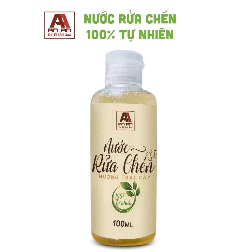 Nước rửa chén hữu cơ bồ hòn, Rửa Bát An An 500ml, không chất tẩy rửa an toàn mọi da tay