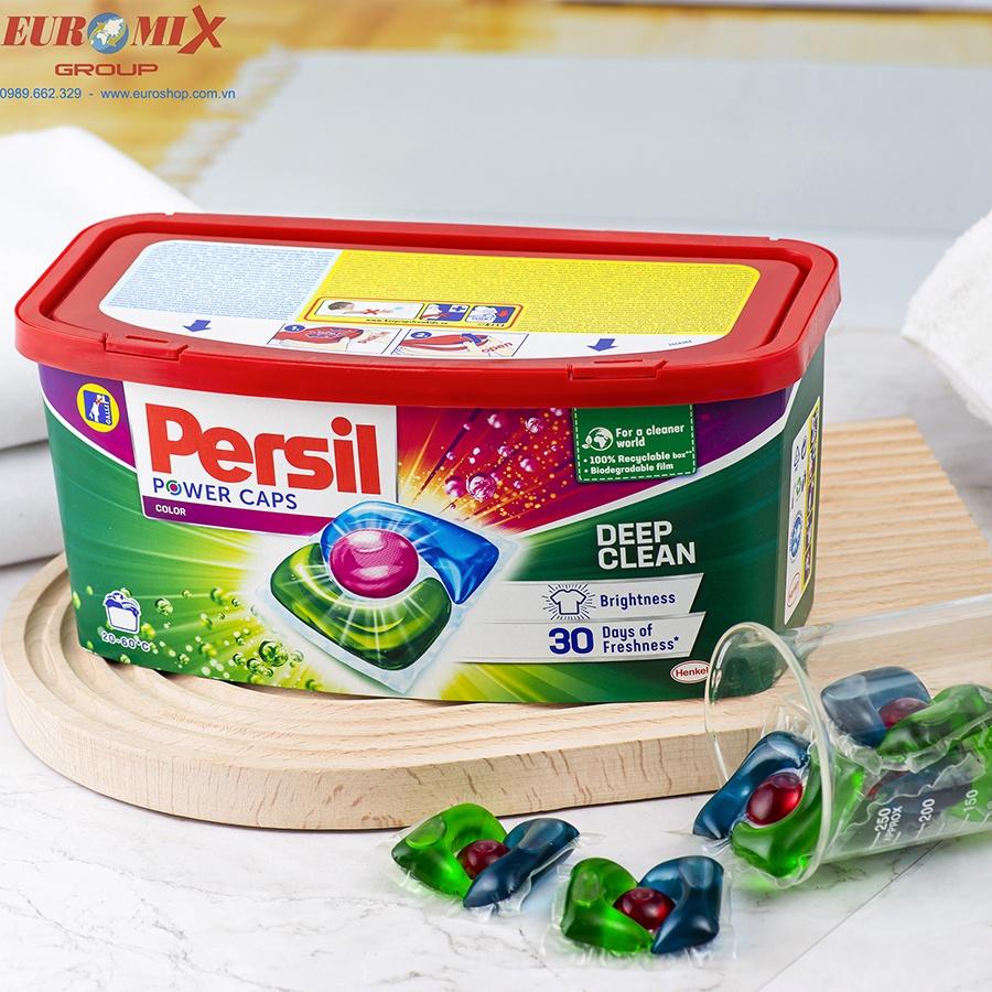 Viên Giặt Xả Persil Power Caps 14 Viên Color