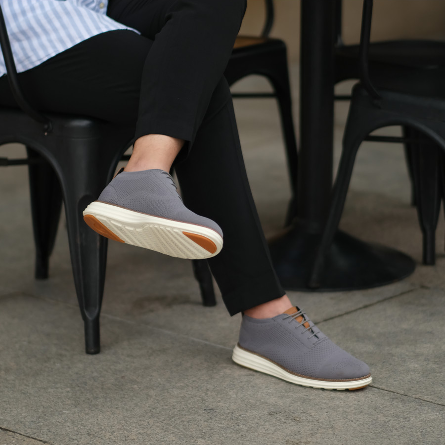 Giày cà phê nam - COFFEE CAPTOE OXFORD - Xám