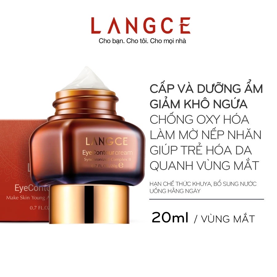 KEM DƯỠNG DA VÙNG MẮT LANGCE - CẤP - GIỮ ẨM - GIẢM KHÔ NGỨA 20ML HỘP ĐỎ