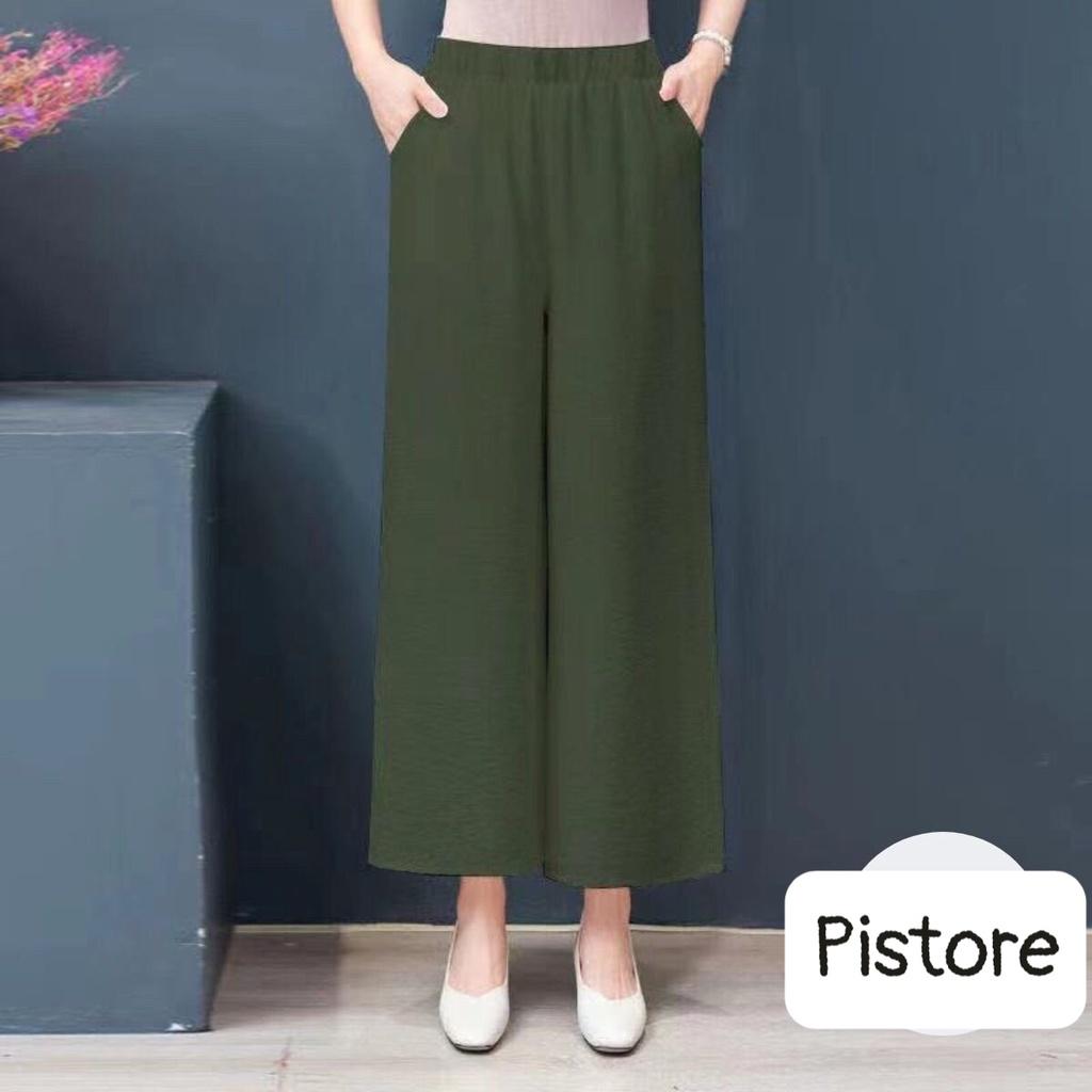 ️Có Big Size️ Quần Đũi Ống Suông Lưng thun, Quần đũi Nhật,Ống Rộng Dài - Quần culottes Nữ