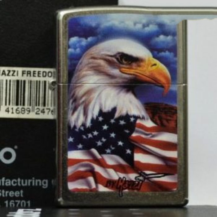 Bật Lửa Zippo Mazzi Freedom Watch Street Chrome Chính Hãng Usa