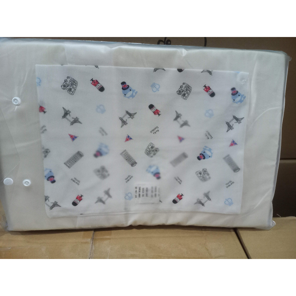Gối cao su kuku chống ngạt thoáng khí cho bé có thêm vỏ gối thay thế ku2026 30x44x4cm