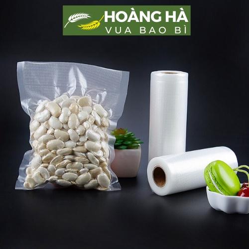 Túi hút chân không thực phẩm bộ 100 túi hút chân không 1 mặt nhám túi nhám hút chân không