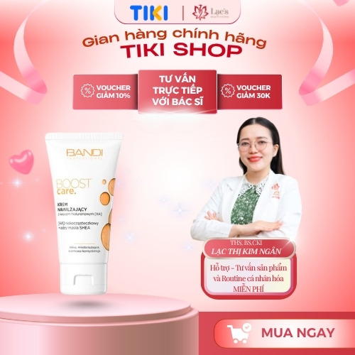 Kem dưỡng ẩm và phục hồi da - Bandi boost care with hyaluronic acid 50ml