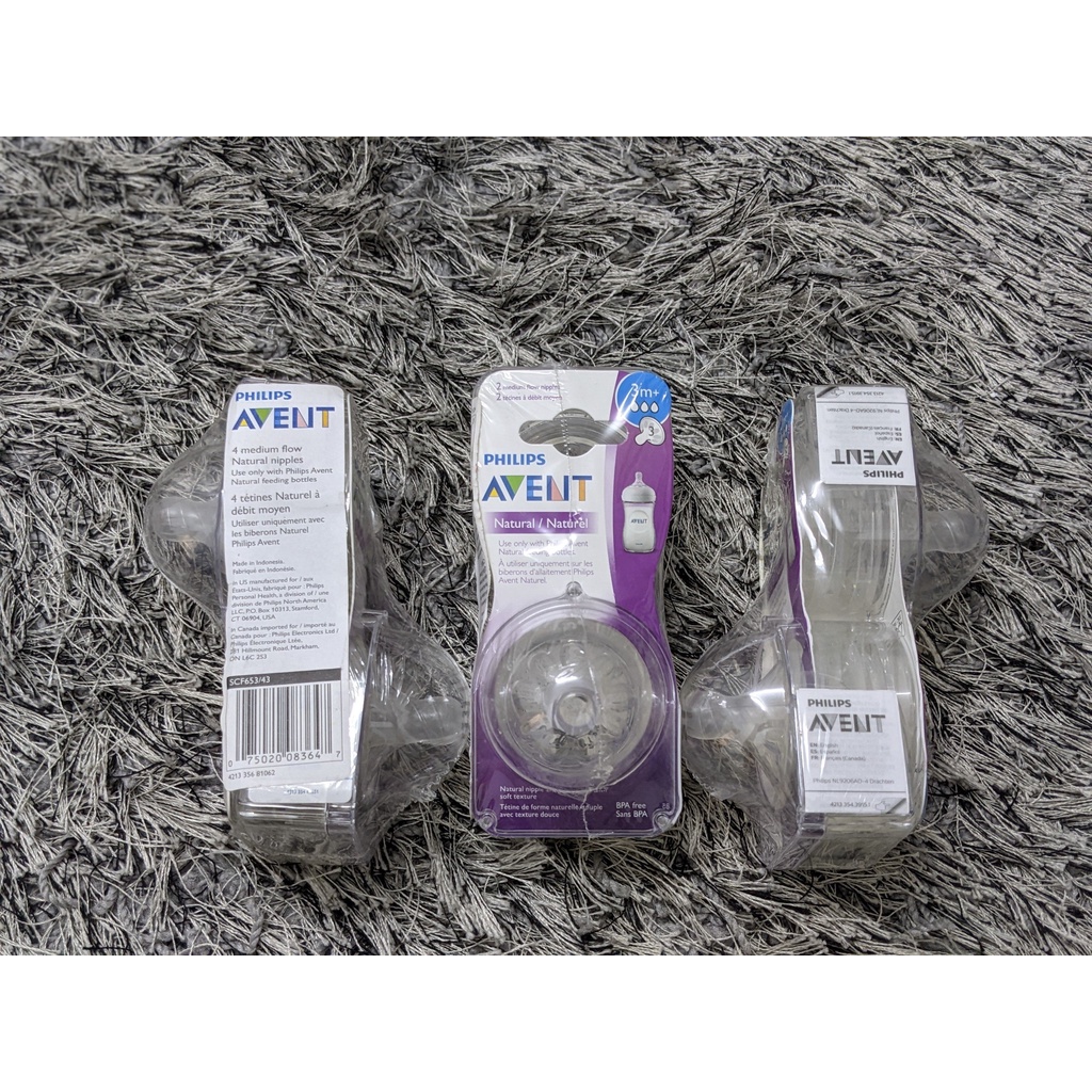 Hộp 2 Núm Ti Thay Thế Bình Sữa Av.ent Classic Size 3 Dành Cho Trẻ 3 Tháng Tuổi Trở Lên
