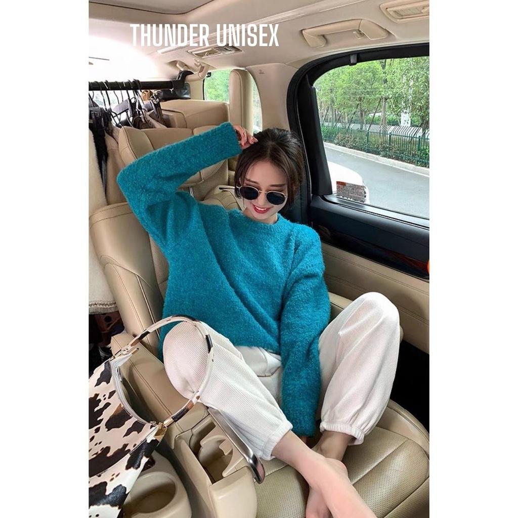 Quần Jogger Nam Nữ Form Ống Rộng Bo Gấu Vải Nỉ Thun Gân Mịn Mềm Mát Quần Thể Thao THUNDER UNISEX