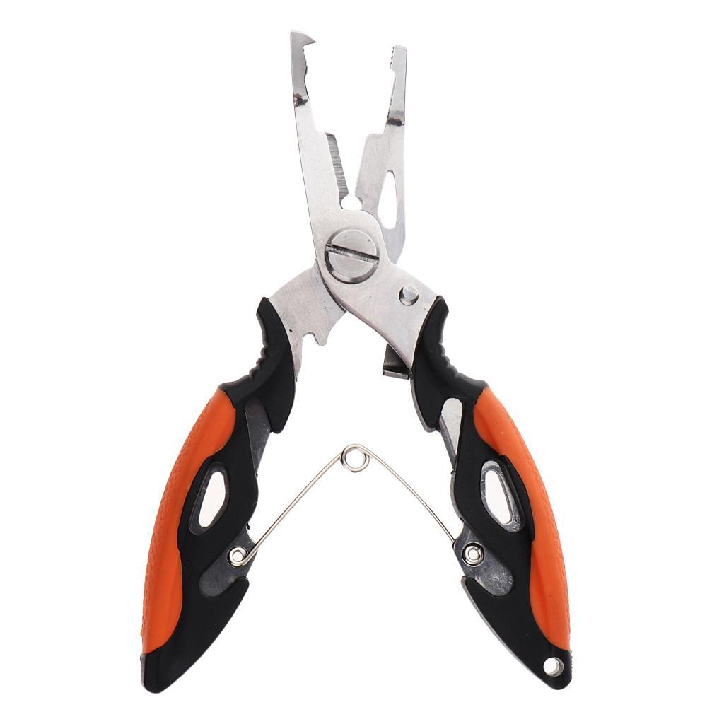 Stainless Steel Fishing Pliers Hook Braid Cutter Opener