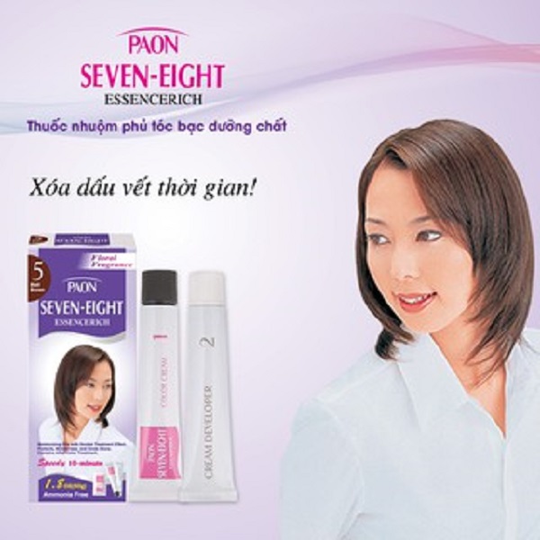 Nhuộm phủ bạc dưỡng chất Seven Eight ESSENCERICH Hair Color (50g + 50g) Nhật Bản