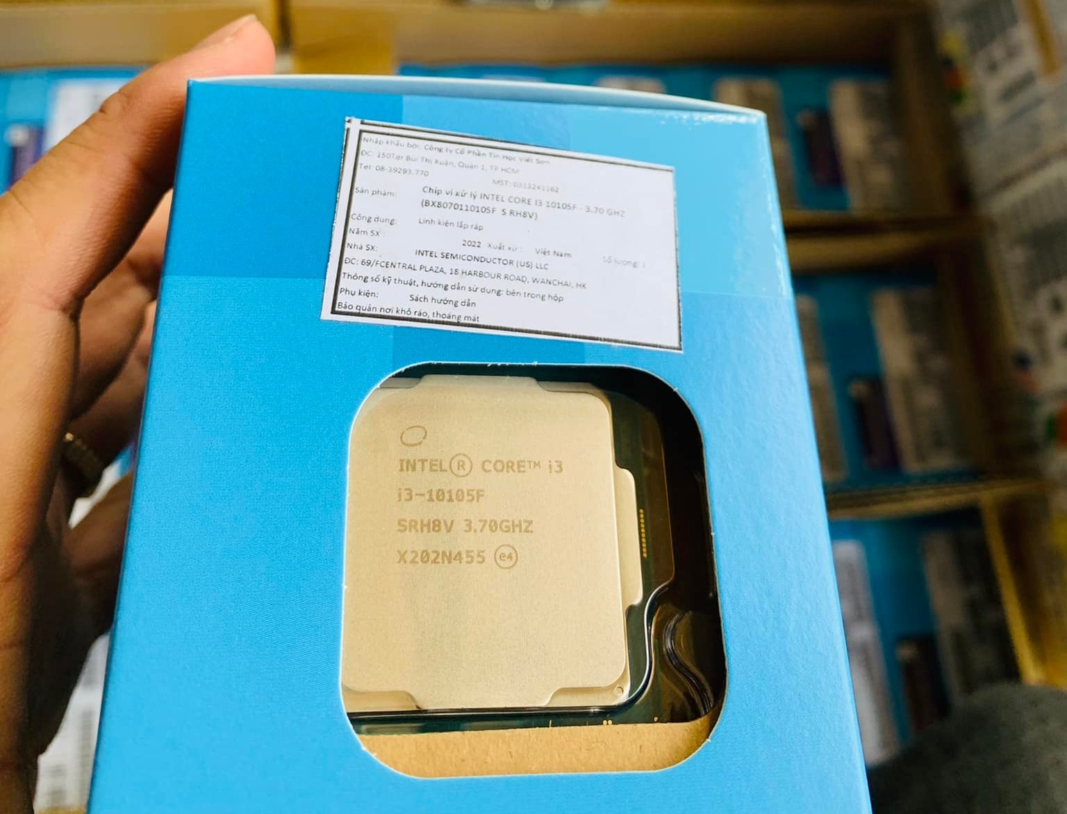 CPU Intel Core i3 10105F 3.7GHz Socket 1200 4 Nhân 8 Luồng 6MB - Hàng chính hãng