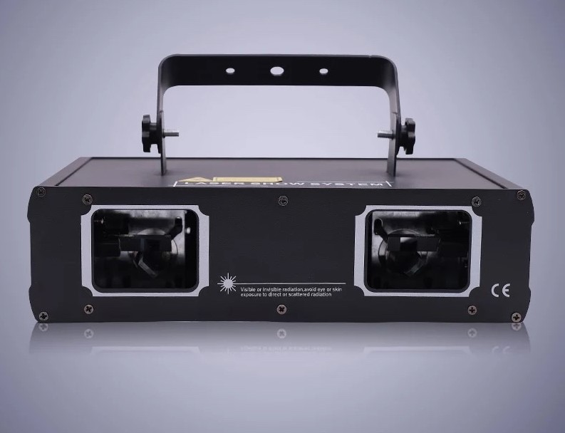 ĐÈN LASER 2 CỬA 7 MÀU - CHUYÊN DÙNG TRONG BAR , NHÀ HÀNG TIỆC CƯỚI .